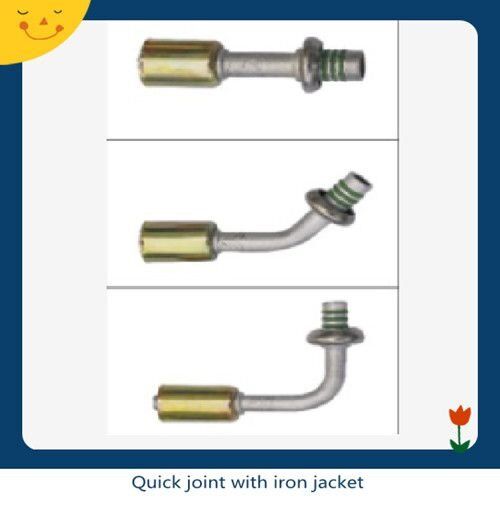 Quick joint with iron jacket Quick joint with iron jacket