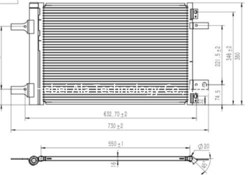 Peugeot & Citroen OEM 9673629780, 3552498 Auto A/C Condensers Peugeot & Citroen OEM 9673629780, 3552498 Auto A/C Condensers